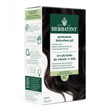 Farba do włosów Herbatint • trwała • 4C POPIELATY KASZTAN • seria POPIELATA